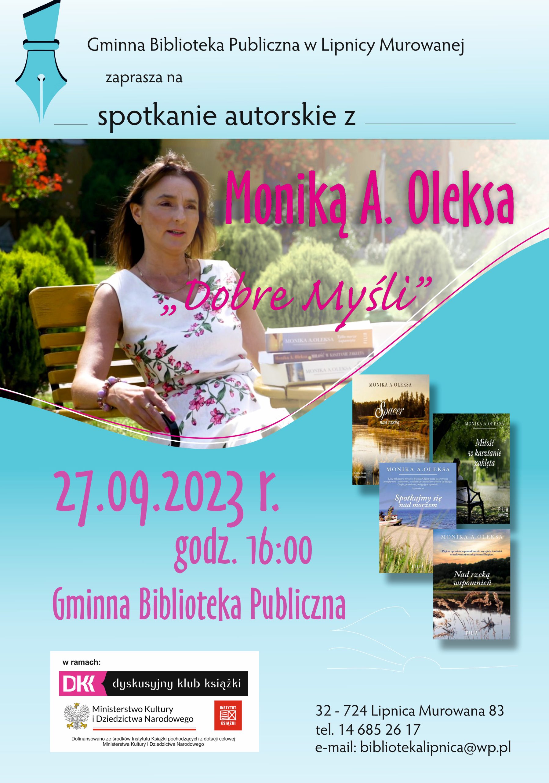 Spotkanie autorskie z Moniką A. Oleksa