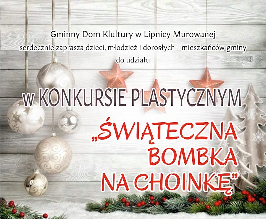 Gminny Dom Kultury zaprasza do udziału w świątecznym konkursie plastyczym