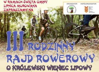 III RODZINNY RAJD ROWEROWY – ZAPRASZAMY DO UDZIAŁU!