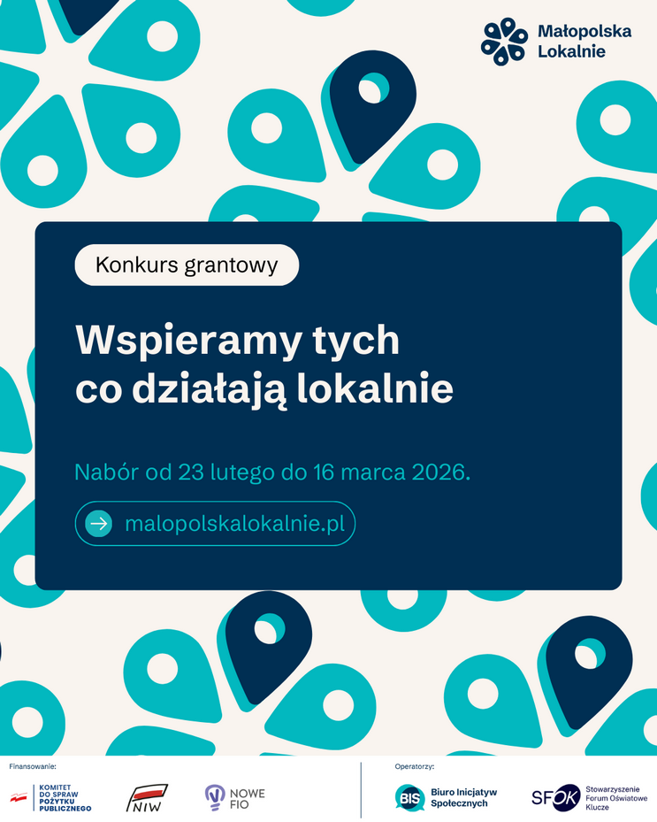 KONKURS GRANTOWY MAŁOPOLSKA LOKALNIE 2026 – START PROGRAMU 23 LUTEGO