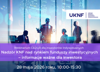 WEBINARIUM CEDUR DLA INWESTORÓW INDYWIDUALNYCH