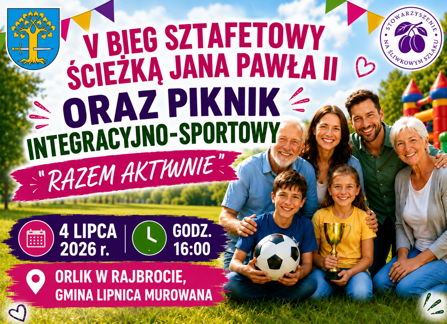 ZAPRASZAMY NA MIĘDZYPOKOLENIOWY PIKNIK